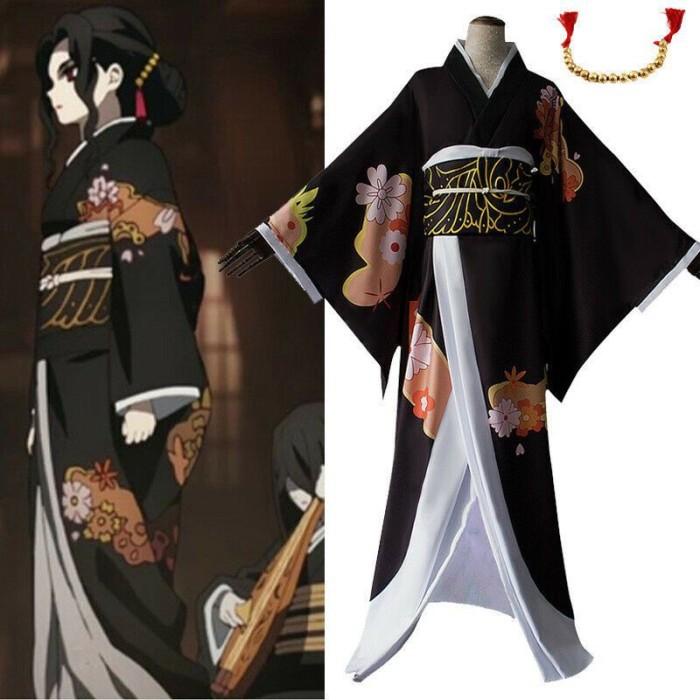 Kostum Anime Demon Slayer:Kimetsu No Yaiba Kibutsuji Muzan Cosplay Costume