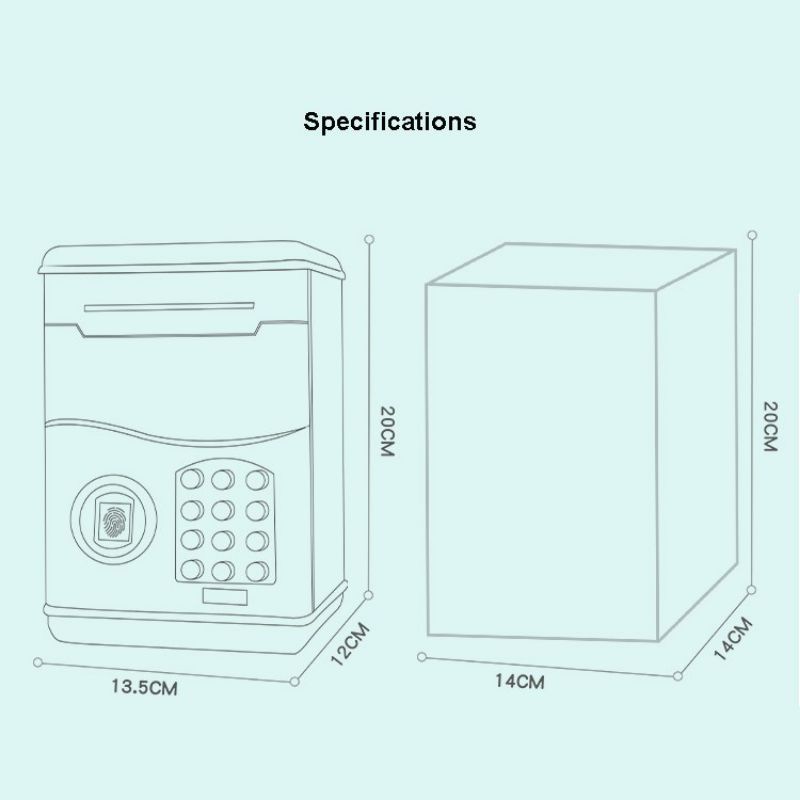 Mainan Anak Moneybox Karakter  Celengan Mesin Atm Edukasi Portable brangkas mini / mini box atm