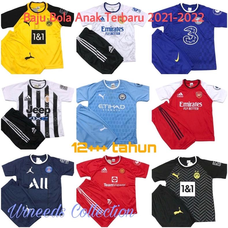 Cod / Baju Bola Anak 12+++ Tahun / Setelan Baju Bola Anak Terbaru 2021 / Set Baju Bola Anak Laki Lak