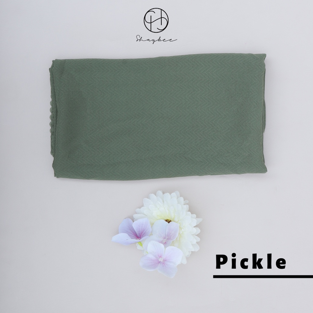 Hijab Potton Venus Segiempat | Bahan Pollycotton Venus | Hijab Daily By Shaybee.id-Pickle