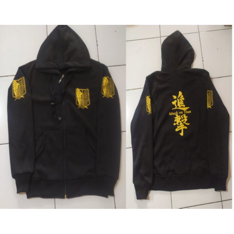 Jaket anak anime attack on titan SNK zipper