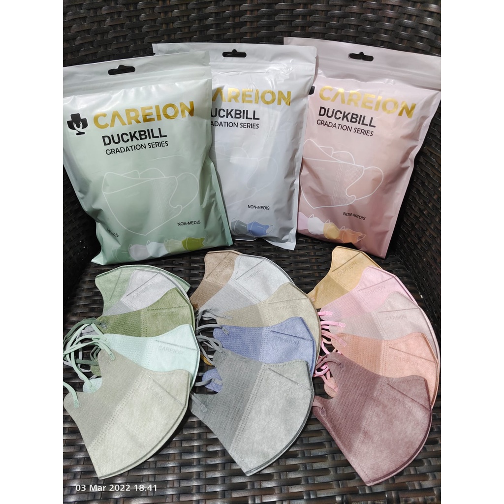 Masker Duckbil Mix Warna isi 50 Careion Gradation Series