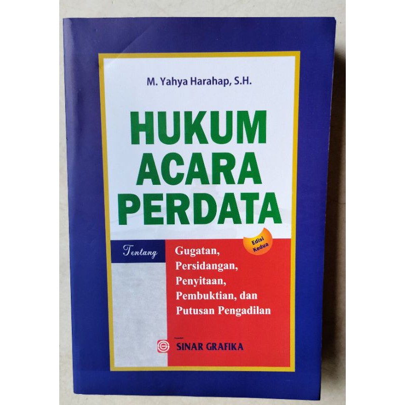 Buku HUKUM ACARA PERDATA Yahya Harahap