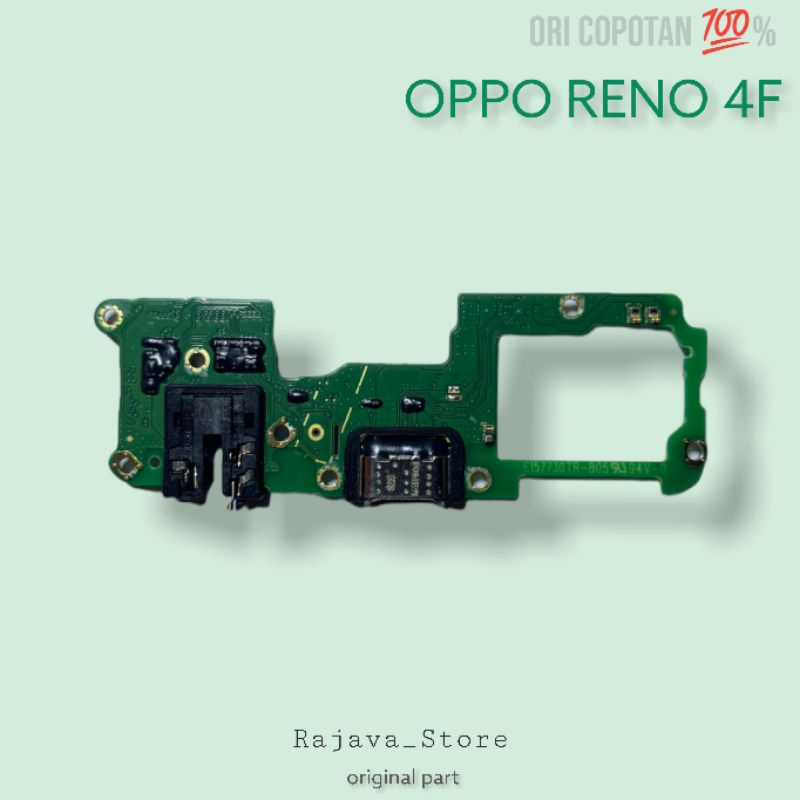 Board papan konektor cas headset mic bawah oppo reno 4f ori original copotan asli