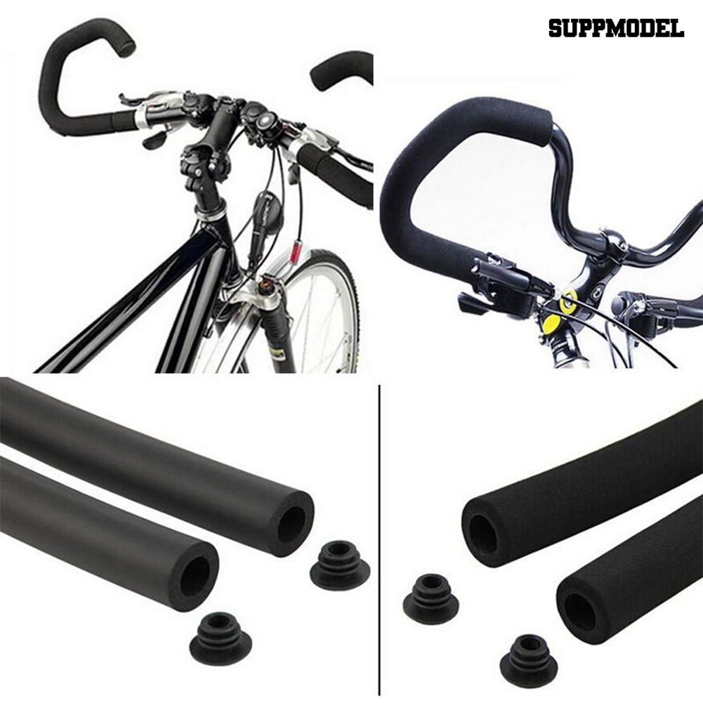 2pcs Cover Grip Stang Sepeda Butterfly Sleeve Bahan Spons Anti Slip