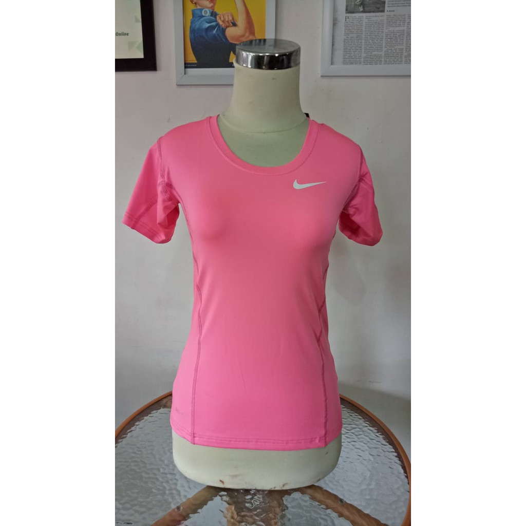 KAOS BAJU MANSET WANITA NIKE FITNES GYM YOGA ZUMBA SENAM RENANG LARI