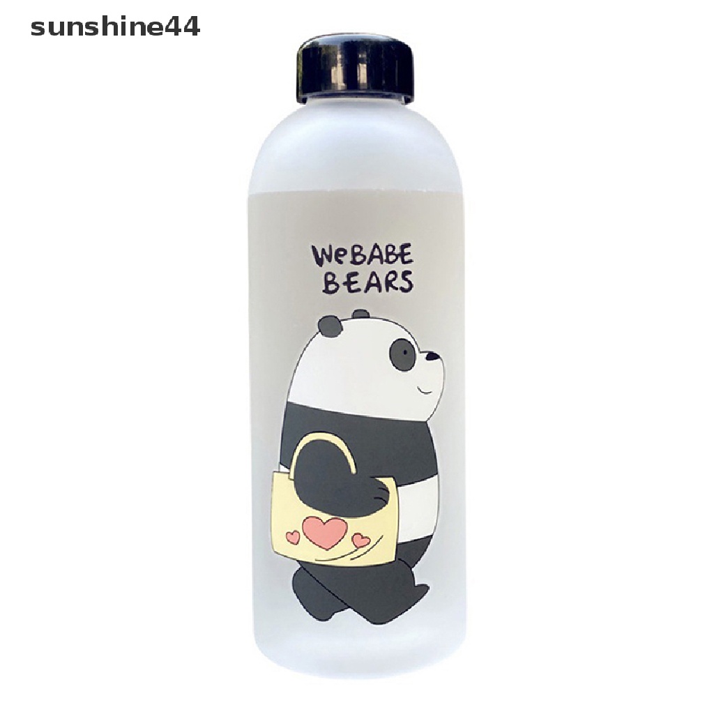 Sunshine Botol Minum 1000ml Transparan Anti Bocor Motif Panda