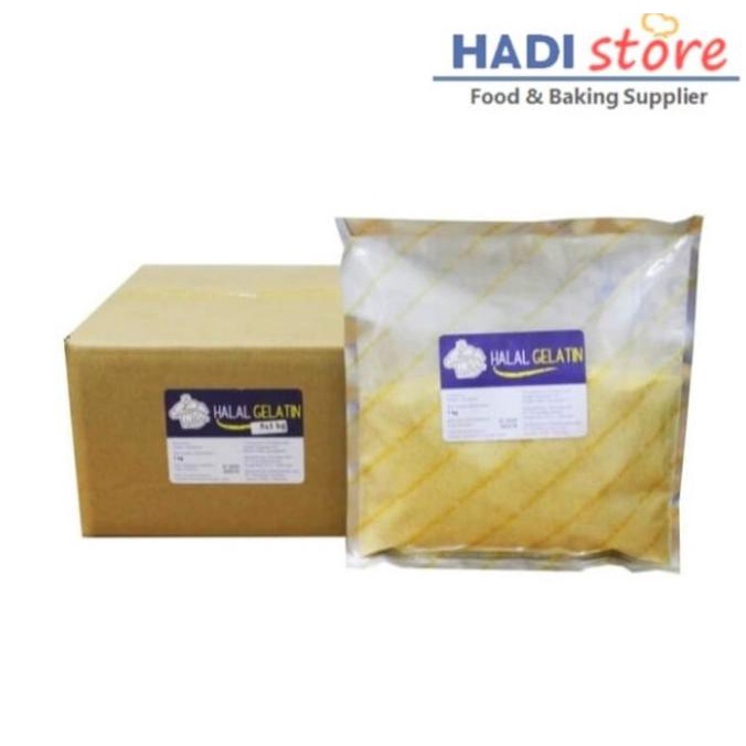 

GELATIN - GELATINE BUBUK HALAL - 50 / 100 GR (GREEN VALLEY) TERLARIS TERPERCAYA ORIGINAL