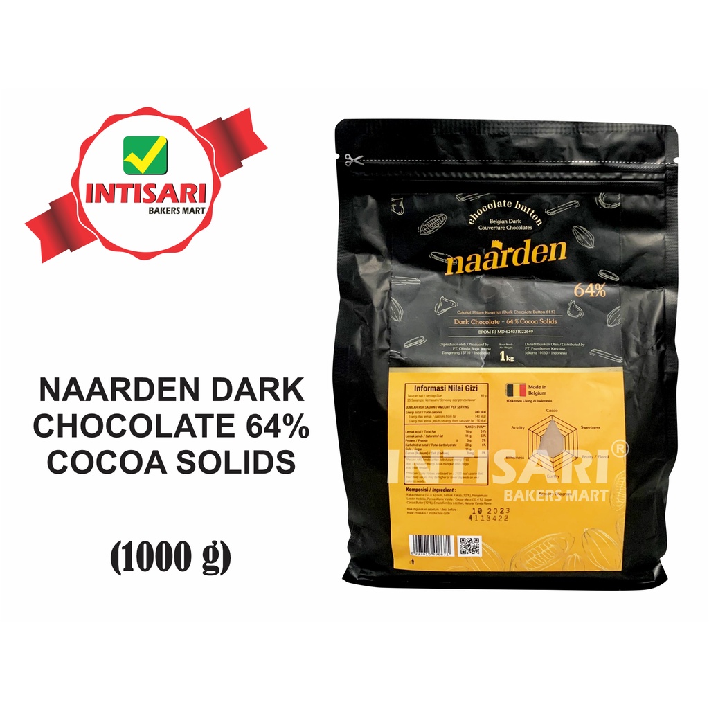 

NAARDEN DARK CHOCOLATE 64 % COCOA SOLIDS