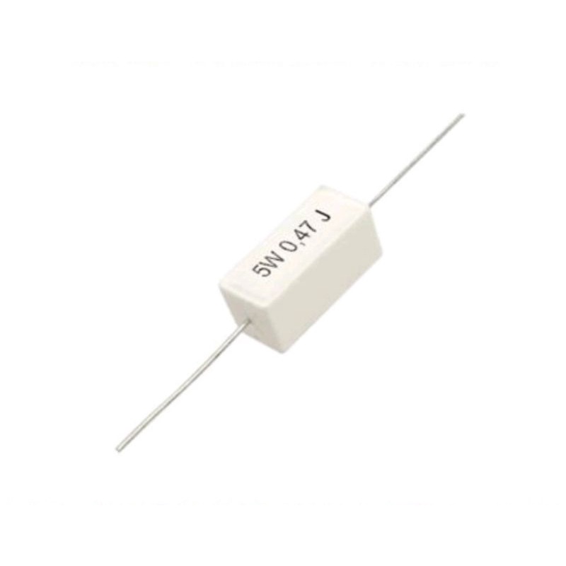 resistor kapur 5 watt 0.47 ohm