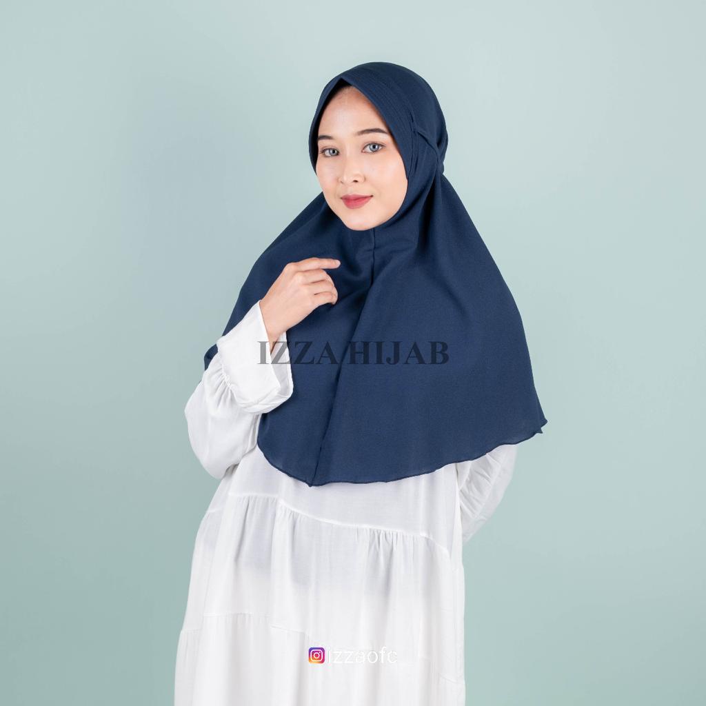 hijab khimar instan BERGO MARYAM PET TALI PISAH bahan diamond italiano by izza