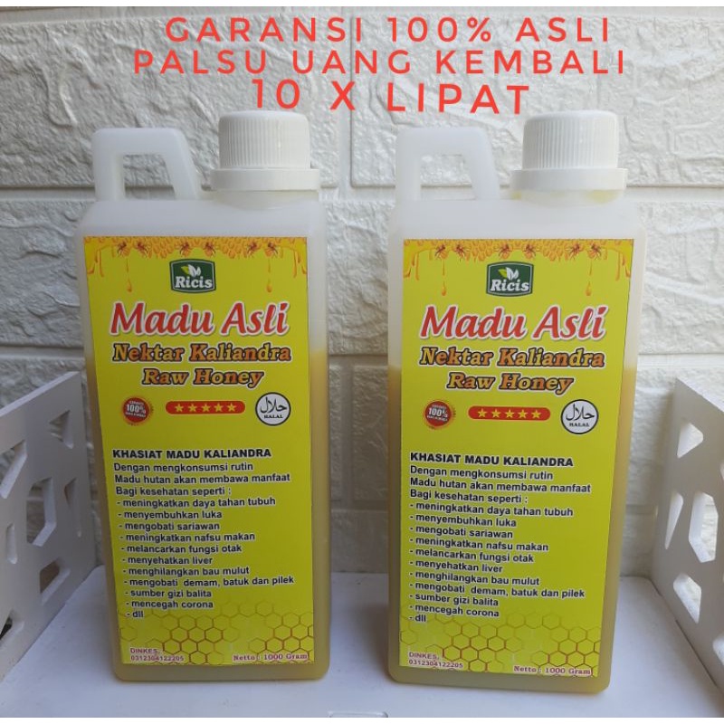 PROMO !!! Madu murni Madu kaliandra madu multiflora Madu randu Madu nektar randu Madu hitam pahit Madu pahitmadu asli kaliandra madu mentah madu multi flora madu ricis netto 1000 gram madu peras madu mentah