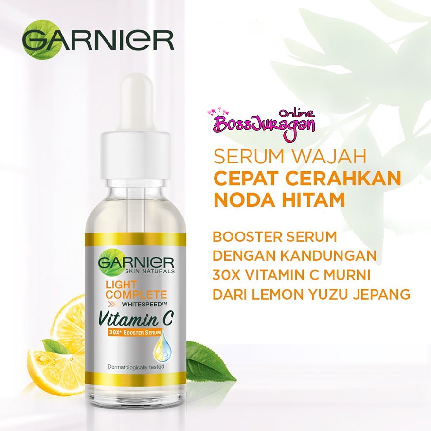 (BOSS) GARNIER 30X Booster Serum Light Complete Vitamin C | Sakura White Hyaluron 15ml/30ml