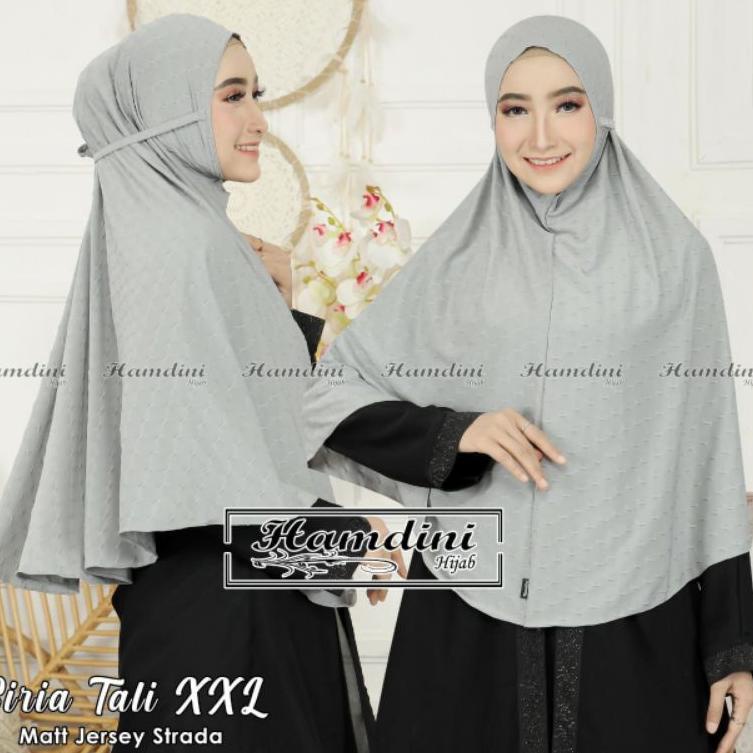 H0D2 Jilbab Khimar Ian Simple Siria XXL ada Tali MUNA Ori Hamdini SNN