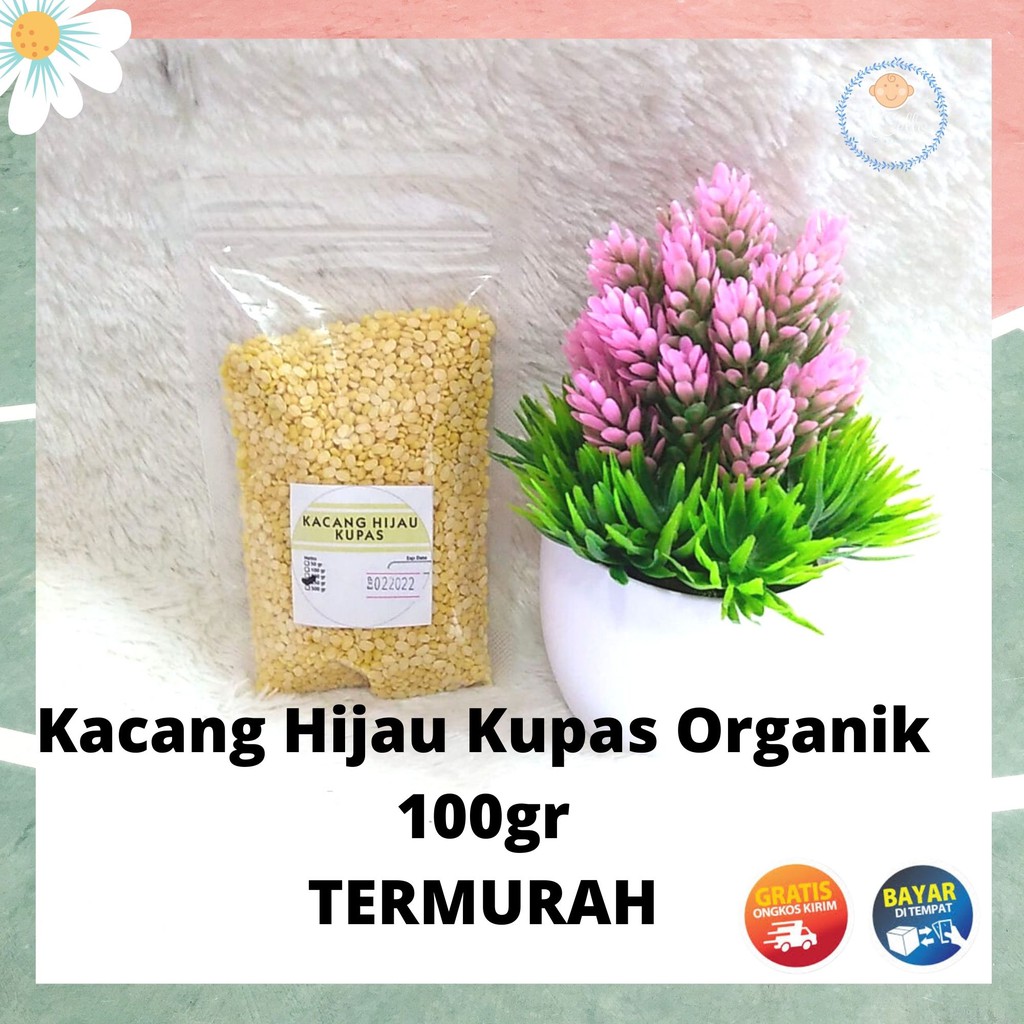 [100 GR] KACANG HIJAU / KACANG HIJAU KUPAS ORGANIK / KACANG HIJAU ORGANIK / KACANG HIJAU MPASI