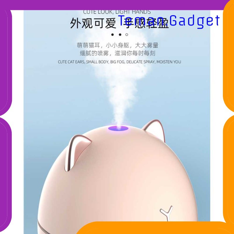 TG-CE053 Taffware Dudu Cat Ultrasonic Air Humidifier Night Light 200ml - DDM-1