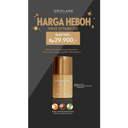 Roll-on deodorant giordani oriflame