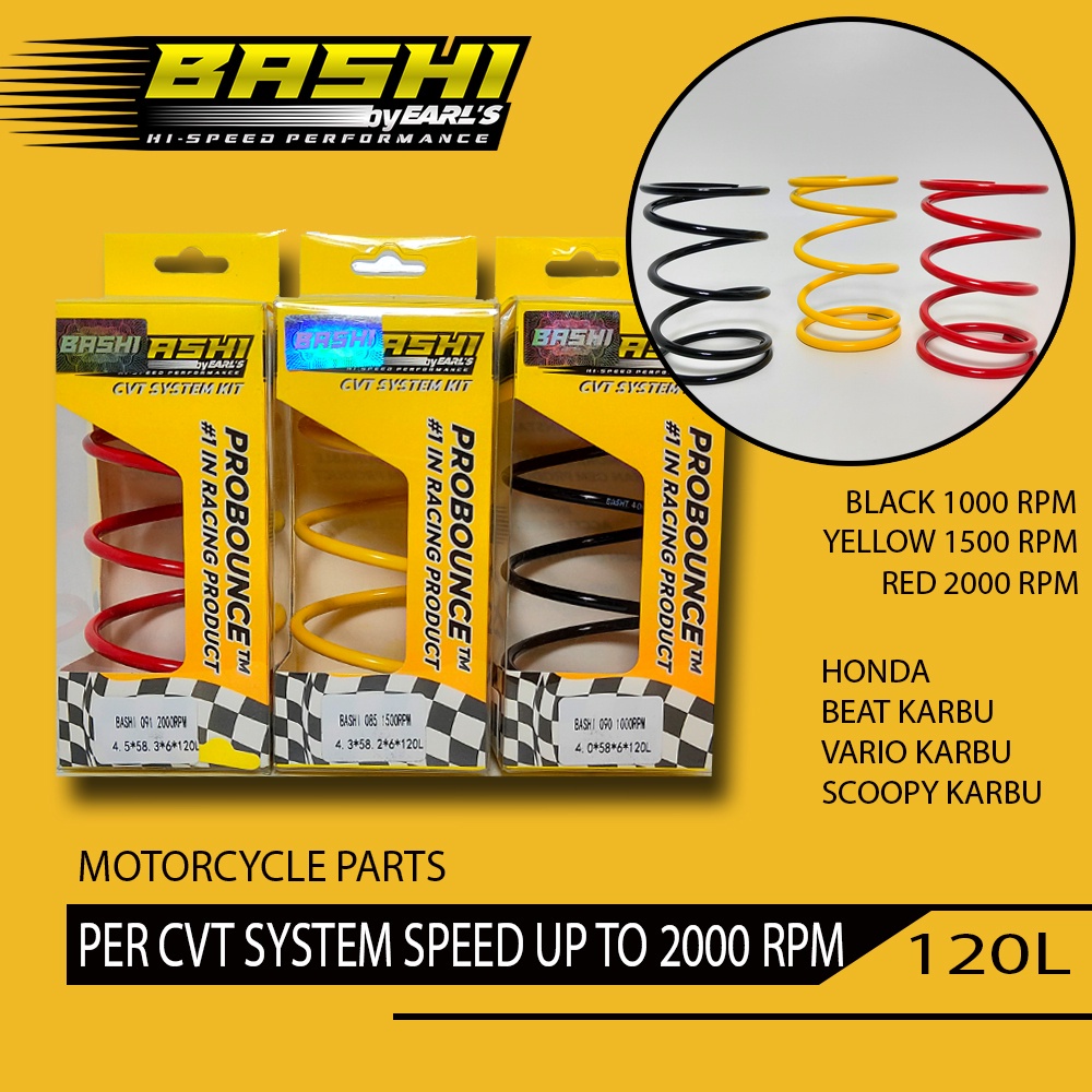 BASHI Per Cvt Racing Probounce High Quality CVT Spring All Type Motor motor