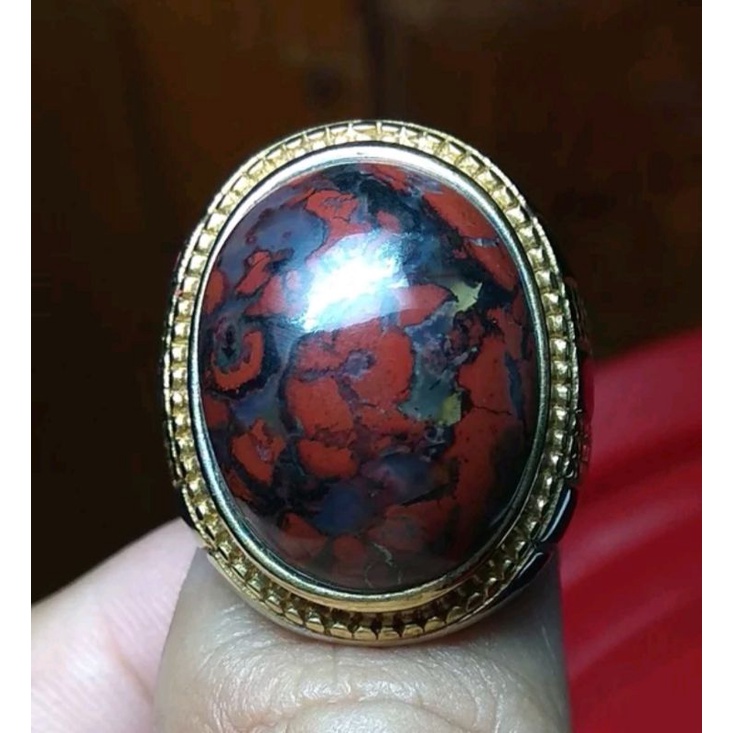 Natural Badar Besi Kebumen 09 bukan Lumut Pirus Pancawarna