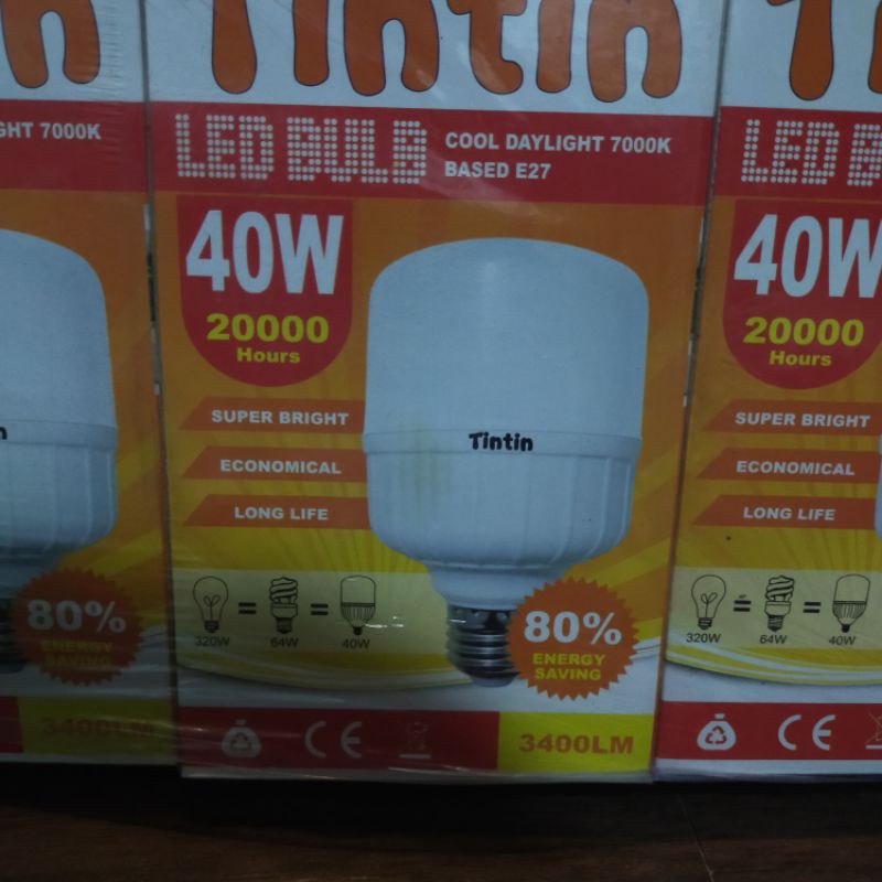 lampu led tin tin 40 watt/lampu led 40 watt