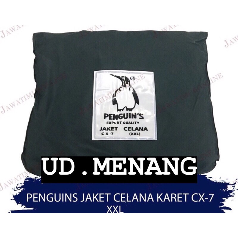 Jas Hujan Setelan Jaket Celana Penguins XXL CX-7 Super Quality MURAH