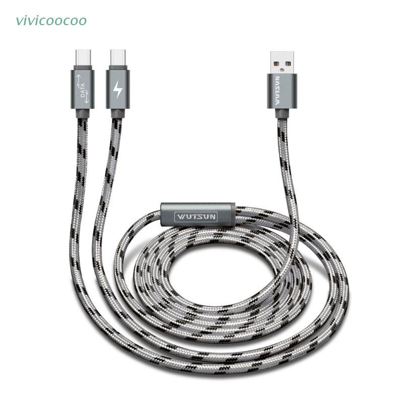 VIVI   USB 2.0 Type A Male To Dual USB C Type C Male Splitter Y Fast Charging Data