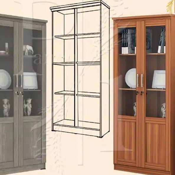 Rak Buku 2 Pintu Lemari Buku Rak Arsip Lemari Hias Rak Buku Romaro