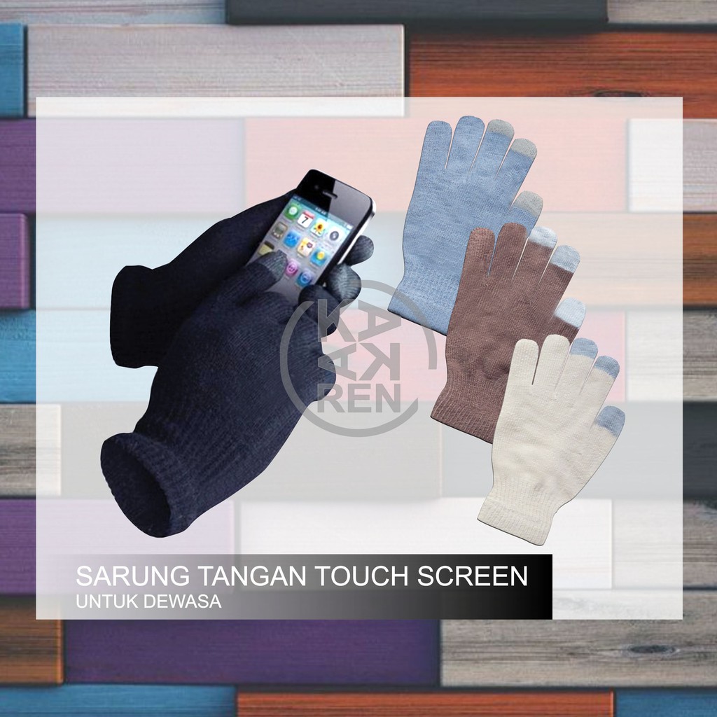 Kakaren Sarung Tangan Rajut Touch Screen