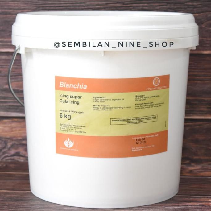 BLANCHIA DECORATION ICING SUGAR 6 KG GULA ICING GULA DINGIN DEKORASI