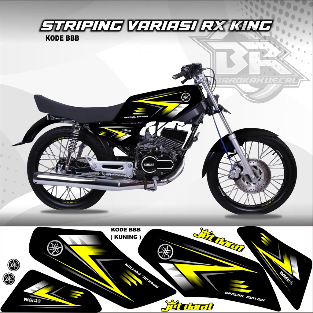 Sticker Rx King Variasi Stiker Lis Striping Rx King Kode BBB