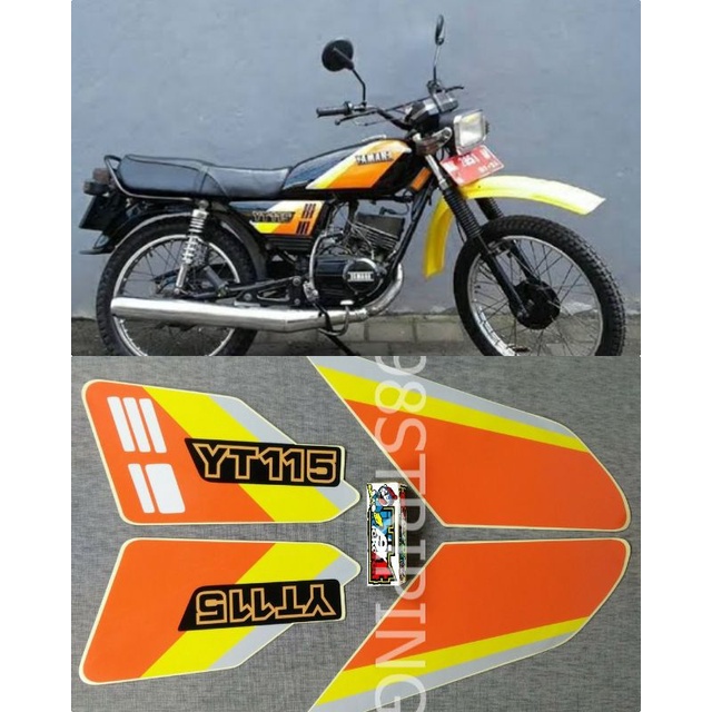 STIKER YT 115 1995 STRIPING LIS STANDAR ORI YAMAHA  YT115