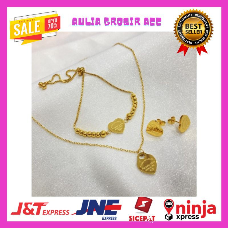 SATU SET PERHIASAN SATU SET PERHIASAN TITANIUM SATU SET PERHIASAN SATU SET PERHIASAN WANITA KALUNG