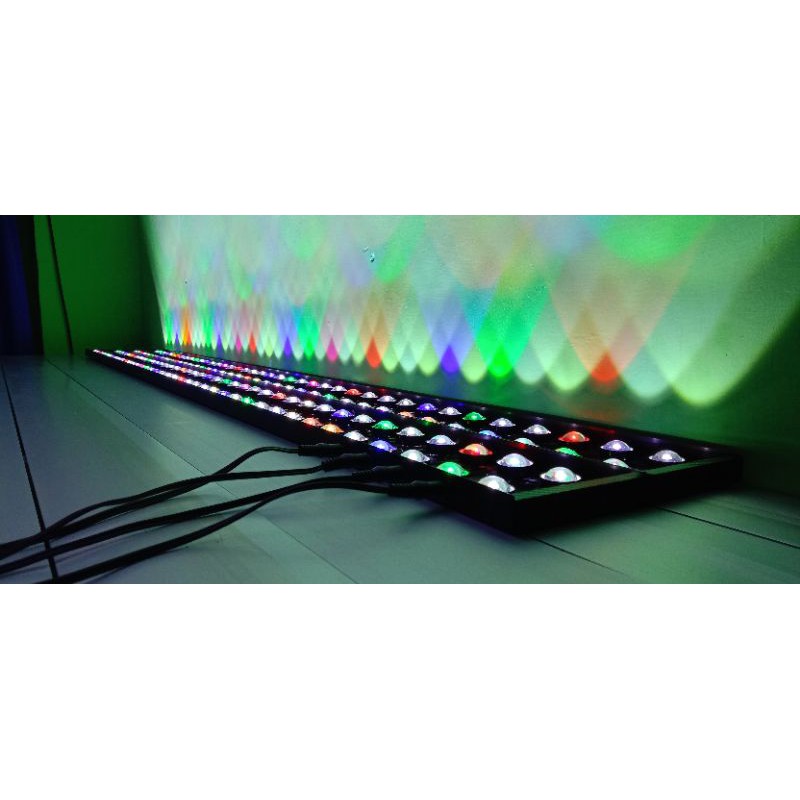 Lampu Led Aquarium Aquascape Diy Hpl 80 Watt Full Lensa, Lebar 10cm, Panjang 70cm-120cm