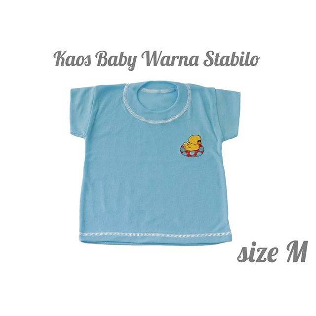 Kaos Bayi/ Kaos Oblong Bayi warna stabilo size M