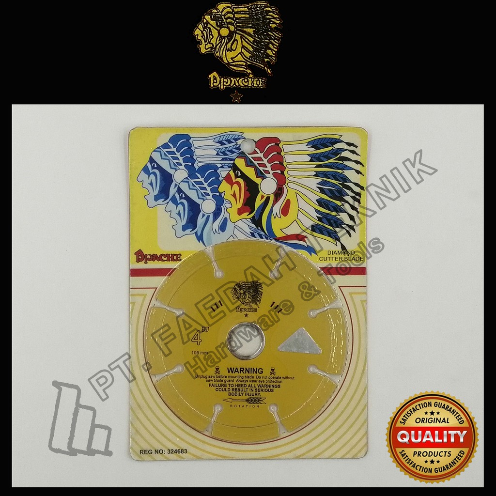 

Diamond Cutter Blade Apache (Mata Potong Keramik) 4"/105mm