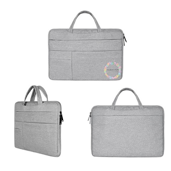 TAS LAPTOP SLEEVE CASE CANVAS SLEEVE ACER HP DELL ASUS LENOVO NEW AIR PRO TOUCHBAR CASE BAG 11 13 14 15-CANVAS LIGHT-GREY