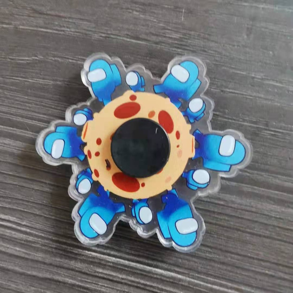 Mainan Penghilang stress anak/Fidget Spinner Gyro 3D/PopIt Fidget Toy/Boneka Gurita bisa bolak-balik-3