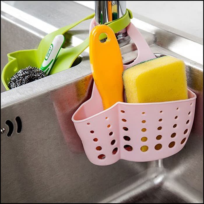  Rak  Keranjang Sabun Spon Gantung  Kran Wastafel  LUBANG 