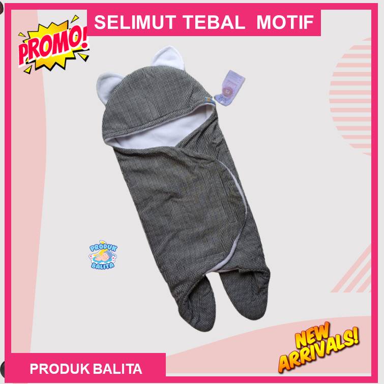 Selimut Bayi Halus Lembut Tebal Selimut Bayi New Born Bermotif Bedong Bayi Lucu