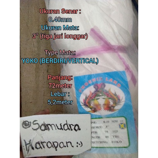 Jaring IKAN 0.40  MS 3" 70x80 YOKO