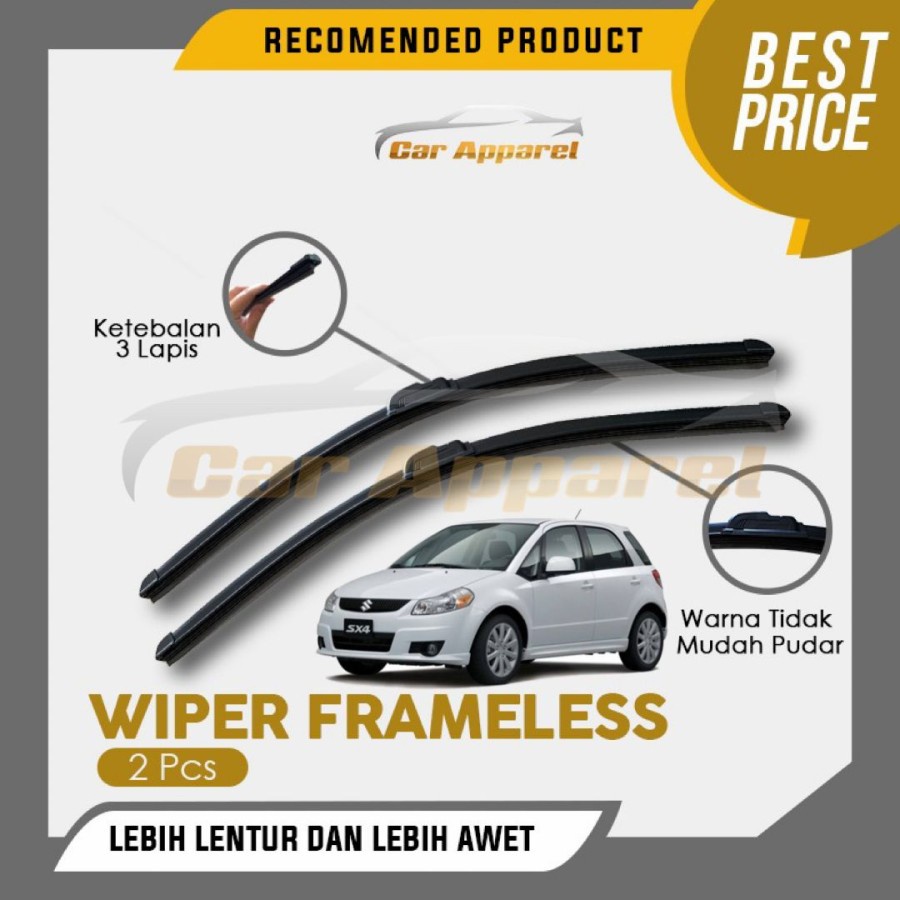 WIPER FRAMELESS SX4 SCROSS LAMA PREMIUM CLASS 2 PCS