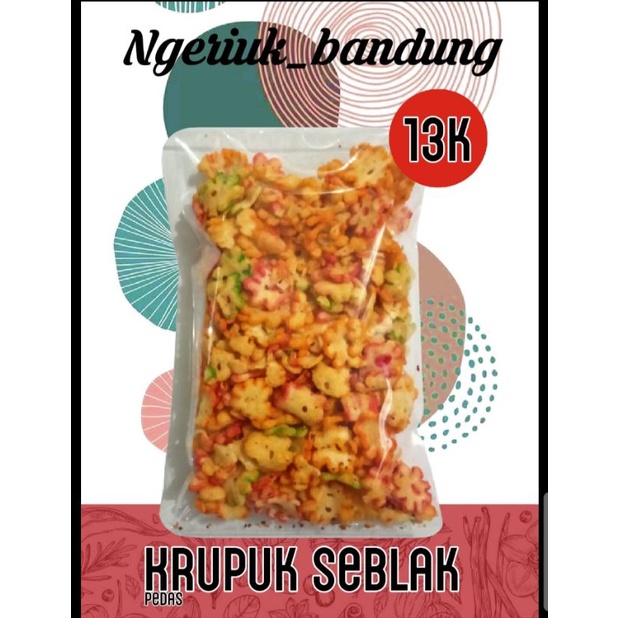 

kerupuk seblak bunga