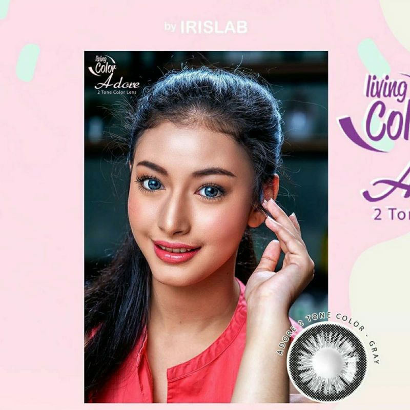 Softlens ADORE Living Color  by IRISLAB 14.4 MM Soflen Soflens Softlen LC ADORE 14.4MM Normal Softlense Warna