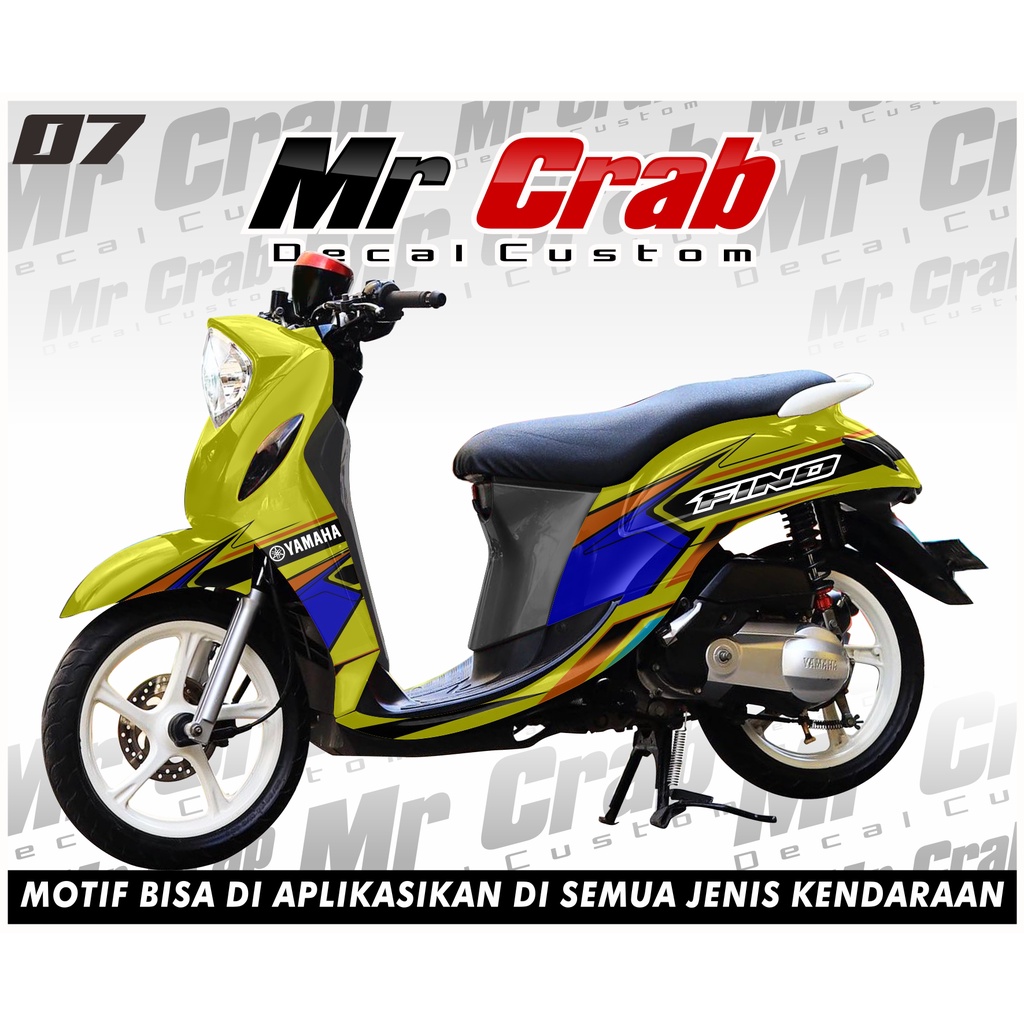 Decal Fino 125 Full Body Desain Racing Warna 07