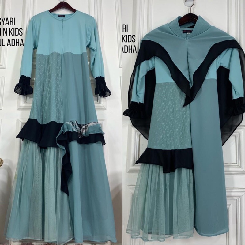 601M GAMIS SET ANAK SYARI  ORI BY HALIZA