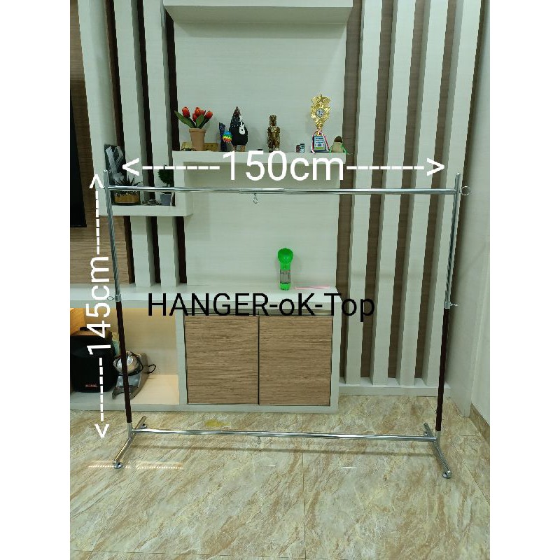 Hanger gantungan baju model gawang ( 150cm ) gawang tarik