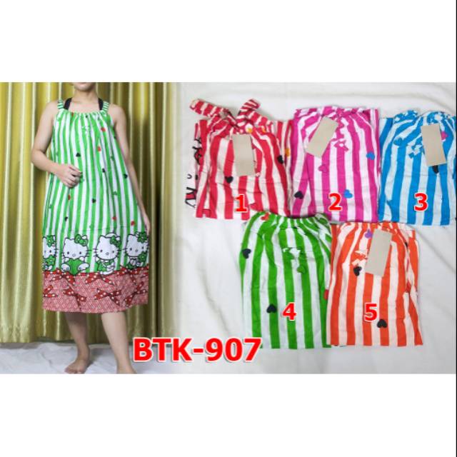 DASTER KARAKTER HELLO KITTY YUKENSI / BAJU TIDUR WANITA TALI BTK907