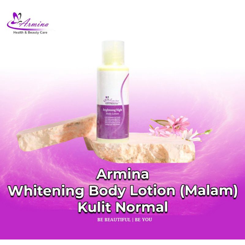 Armina Whitening Body Lotion( Malam)Kulit Normal