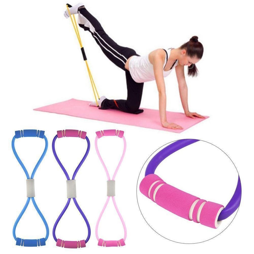 TERBARU JS-8 OlahRaga Dirumah Elastic Band Fitness Alat Gym Tali Elastis Tali elastis yoga