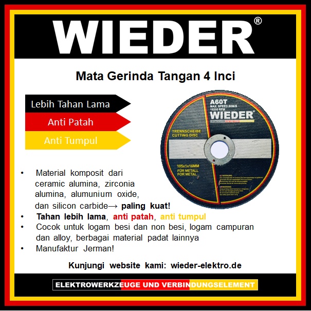 Jual Mata Gerinda Potong Inch Batu Gerinda Potong Inch Wieder